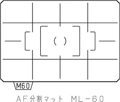 PENTAX Focusing Screen ML-60 Grid type AF Divided Matte for K3 K5 K7 from Japan - Image 1 of 3