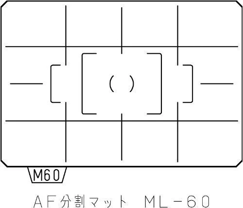 PENTAX Focusing Screen ML-60 Grid type AF Divided Matte for K3 K5 K7 from Japan - Image 1 of 3