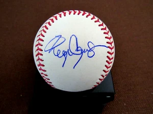 ROGER CLEMENS RED SOX YANKEES BLUE JAYS SIGNED AUTO HOF LOGO OML BASEBALL JSA - Picture 1 of 3