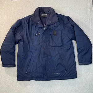 Vintage Nike 000 Global Silver Tag Winter Jacket Blue NME 920220 KL4 Size XXL - Picture 1 of 11