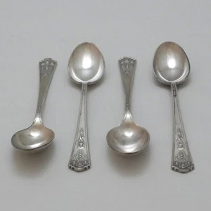 ROYAL YORK Design JAMES DIXON & SONS Silver Service Cutlery Four Teaspoons - Picture 1 of 4