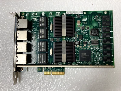 Intel PRO/1000 PT Quad Port Server Adapter Network PCIe Card EXPI9404PTG1P20 - Image 1 of 4