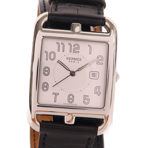 HERMÈS Orologio HERMES Cape Cod Quarzo CC2.710 Acciaio Inox Bianco