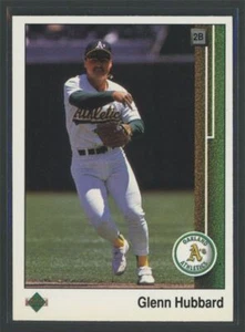1989 Upper Deck Glenn Hubbard Oakland Athletics #395 - Picture 1 of 2