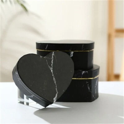 INS Internet Regalo de Cumpleaños Flor en Forma de Corazón Caja Mármol Celebridad Melocotón Foto 1 de 4