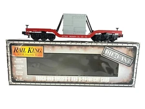 30-8301 MTH MTH Santa Fe (#90000) Die-Cast Depressed Flat Car w/Transformer - Picture 1 of 6