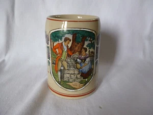 Jarra de cerveza Art Nouveau Dümler & Breiden joroba seda lindenwirtin esmalte pintado a mano - Imagen 1 de 11