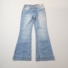 LEI Gabby Lowrise Flare Jeans Girls 12 Embroidered Boho Y2K / Deadstock NWT