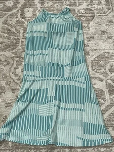 PrAna Avore Dress Azurite Wave Blue Womens Small Tank Gorpcore Outdoors Stretch - Picture 1 of 9