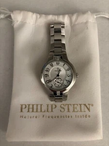 Ladies Philip Stein Classic Diamond Watch + Extra Leather Strap - Picture 1 of 9