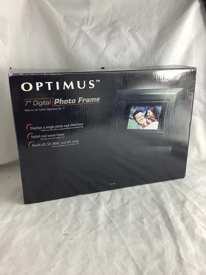 Optimus 7” Digital Photo Frame  New In Box ~ # 16-468 - Image 1 of 2