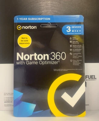 Norton 360 with Game Optimizer    - up to 3 Devices , 1 year Subscription - Image 1 of 2