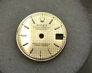 Rolex Rare Vintage Lady Datejust Pattern Dial Part-T Swiss T-6917-69173-69178 - Picture 1 of 3