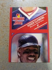 Roger Clemens Kevin Mitchell 1990 Wonder Bread Wonder Stars Miscut Oddball