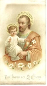 Wallfahrt Heilige Spitzenbildchen Patriarch St. Joseph Andacht - Bild 1 von 1