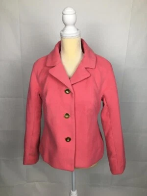 Chaqueta Charter Club Para Mujer Talla S Otoño/Invierno Abrigo Coral Polvoriento Excelente Estado Foto 1 de 3