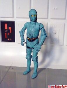 custom Star Wars CYAN BLUE PROTOCOL DROID 3.75 figure tatooine jedha nevarro