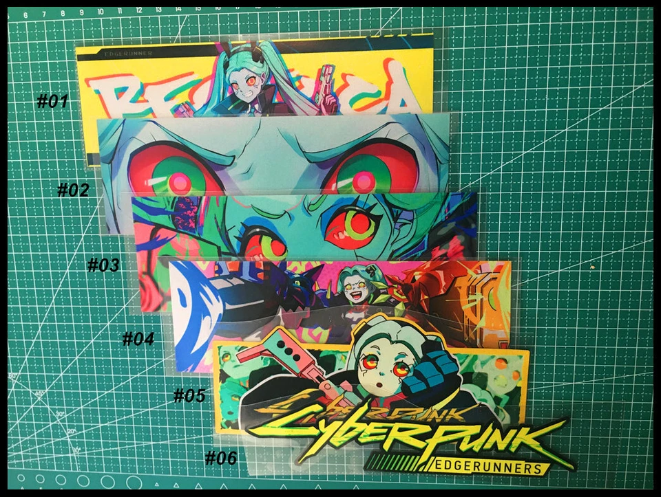 Reflective Cyberpunk Edgerunners Rebecca Cyber JDM Car Computer Sticker #CE16 - Image 1 of 1