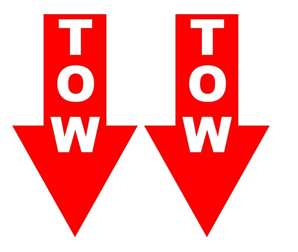 2x TOW Rennsport Aufkleber Abschlepp Seil Haken Safety Racing Motorsport V8 #722