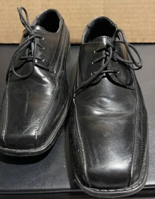 Zapatos de vestir Stacy Adams Bowman negros niño grande talla 3M estilo # 41250Y-01 Foto 1 de 4