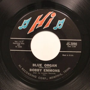 Hear! Northern Soul Memphis 45 Bobby Emmons - Blue Organ / Mack The Knife On Hi - Picture 1 of 2
