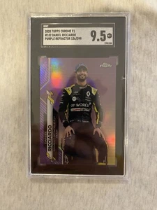 2020 Topps Chrome F1 - Renault Daniel Ricciardo #86 - Purple /399 SGC 9.5 - Picture 1 of 2