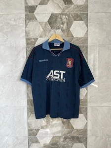 Vintage Reebok Aston Villa 1995 1997 Away Football Jersey Soccer Shirt 46”/48” - Picture 1 of 16
