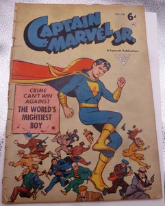 Captain Marvel Jr. #78 L. Miller & Son 1952, Bud Thompson Cover PR/GD - Bild 1 von 4