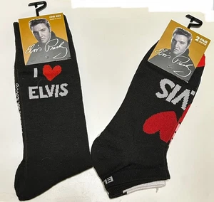 3 Paar Elvis Presley Neuheit Socken US Größe 7-12 neu mit Etikett siehe Details - Bild 1 von 4