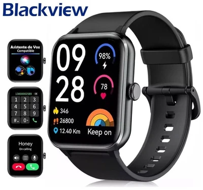 Bluetooth Smartwatch Sport Fitness Tracker Schrittzähler Armbanduhr Herren Damen - Bild 1 von 4