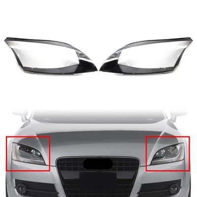 Fit for Audi TT Roadster 2008-2014 Headlight Lens Lampshade Indicator Lamp Cover Foto 1 de 4