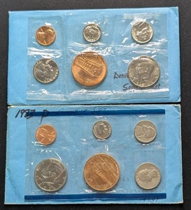 1982 & 1983 Denver Mint Souvenir Sets ~ Uncirculated US Mint Coins - Picture 1 of 6