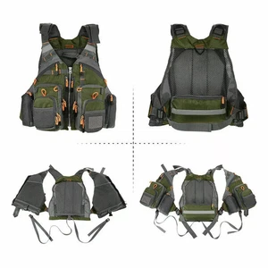 Quick Dry Life Jacket Fishing Waistcoat Multi-pocket Fly Fishing Vest bLACK - Picture 1 of 15