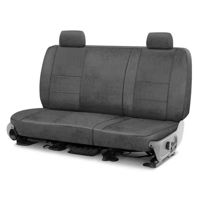 For Mitsubishi Raider 06-09 Coverking Velour 2nd Row Gray Custom Seat Covers - Image 1 of 4