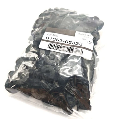 100Pcs 01553-05323 Fit for Nissan Infiniti Cowl Bumper Fender Liner Push Clips Foto 1 de 4