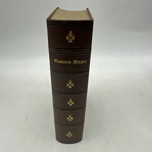 The Book Of Common Prayer -1866- VG Condition- Leather- WM Rutter -9 - Foto 1 di 14