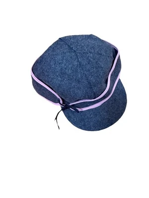 Gorra STORMY KROMER Mujer Mezcla Lana Gris con Borde Rosa Adulto Talla 7 1/4 Foto 1 de 4