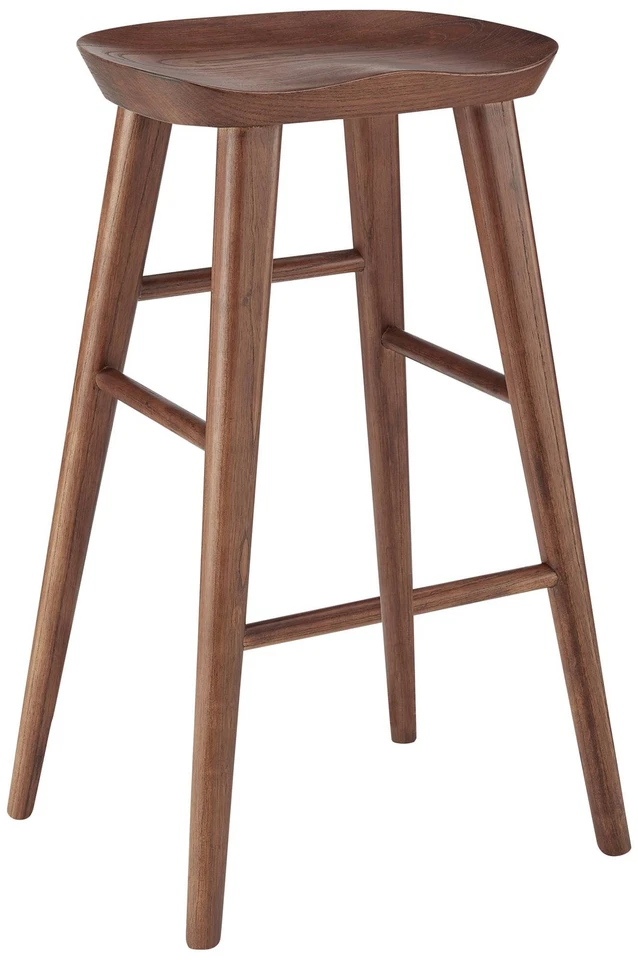 Vieno 25 3/4" Walnut Wood Counter Stool - Image 1 of 1