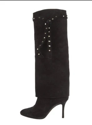 Botas de gamuza negras Valentino Garavani talla US 8 org $2200 buen estado Foto 1 de 4