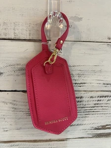 Kendra Scott Luggage Bag Tag in Hot Pink gold logo Brand New - Picture 1 of 4