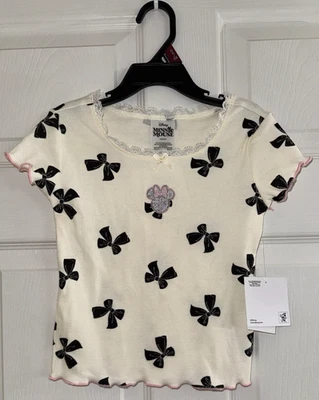 Camiseta con lazo estampada de Minnie Mouse para niñas Disney XS (4-5) Foto 1 de 4