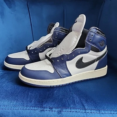 Nike Air Jordan 1 Retro High OG Youth 6y GS FD1437-401 Midnight Navy/White New	 - Image 1 of 4