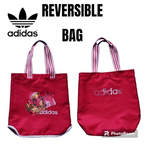 Adidas Borsa Tote Reversibile Rossa Carina Unica Edizione Limitata Donna Rara Mod