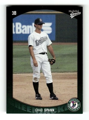 2003 Multi-Ad Augusta Greenjackets #24 Chad Spann NM-MT BXCP02 - Image 1 of 2