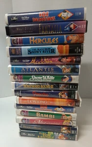 Lot Of 15 - Walt Disney VHS Clamshell - Picture 1 of 4