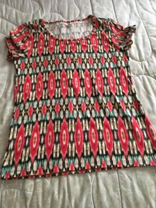 EUC Jones New York Multicolor Cotton/Spandex Top Small - Bild 1 von 6