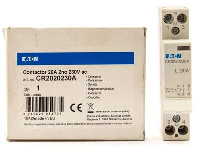 EATON CR2020230A 20A 20 AMP 2NO CONTACTOR 230V AC 50/60HZ NORMALLY OPEN - Image 1 of 4