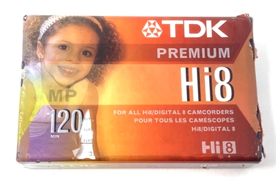 Videocassete TDK Premium Hi8 120 min lacrado - Imagem 1 de 2