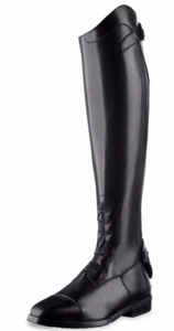 EGO7 Orion langer großer italienischer Leder geschnürter Sprungstiefel schwarz EU 36-45 - Bild 1 von 11