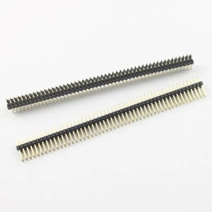 100Pcs Gold Plated 1.27mm 2x50 Pin 100 Pin Male Double Row Straight Header Strip - Picture 1 of 6